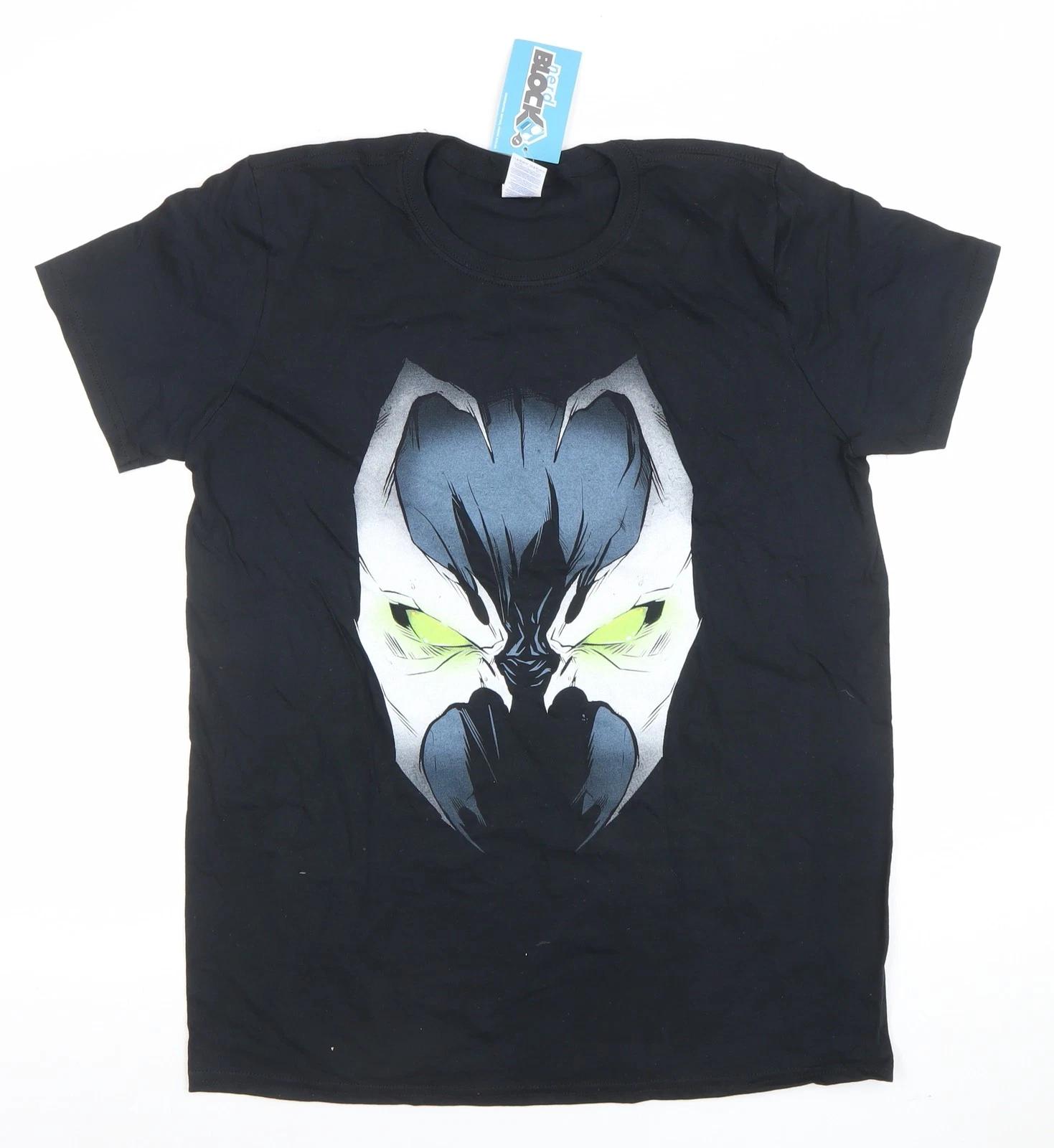 Gildan Men s Black Spawn Graphic Cotton T-Shirt Size M Short Sleeve 4XL