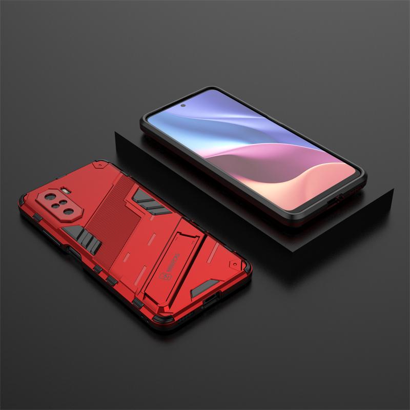 For Xiaomi PocoF3 Case Rugged Armor Shockproof Phone Case For Poco Poko Little F3 F 3 3F Car Magnetic Holder Stand Back Cover