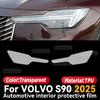 For VOLVO S90 2025 Car Interior Center Console Instrument Dashboard Protective Cover Film Anti-scratch Sticker