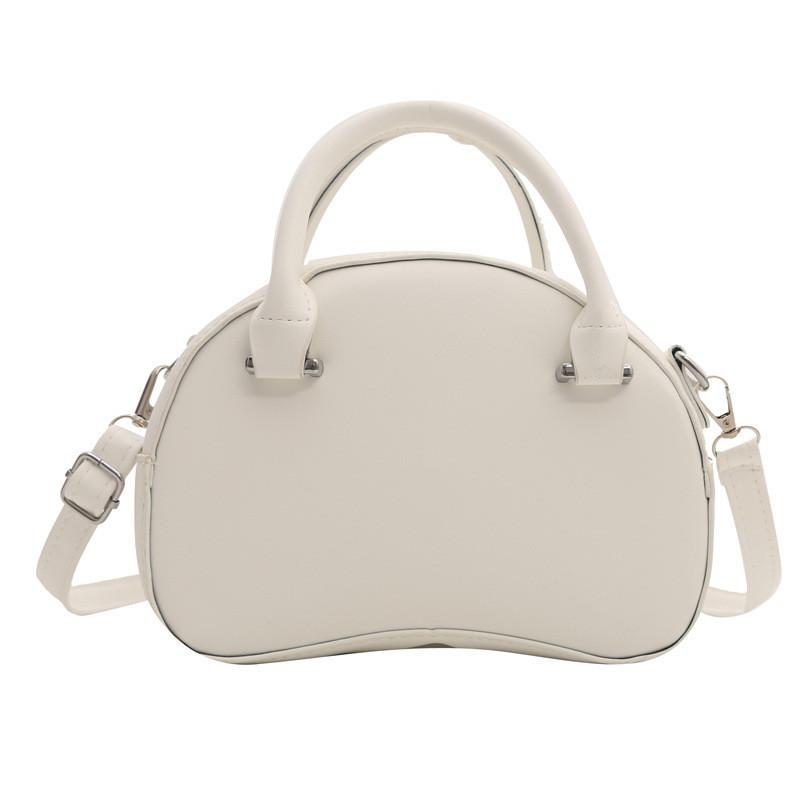 Chic Apple-shaped Handbag For Women 2024 Summer Trendy Small Pu Crossbody Bag