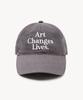 LADY VOLUME Art Changes Cotton Ball Cap (Dark Grey)