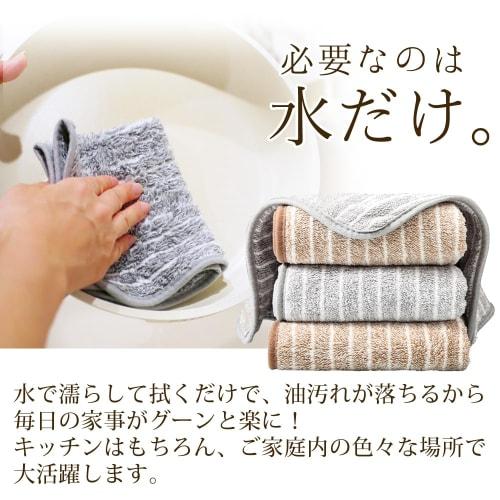 ddice 5-Piece Microfiber Kitchen Cloths for Oil and Stain Removal, Easy to Wipe with Just Water, Kitchen Towels, Dishcloths (Gray, 5 Pieces)