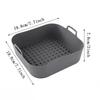 1PC Air Fryer Double Ear Silicone Baking Tray Square Thickened Heat Resistant Silicone Insulation Mat Air Fryer Stereo Tray