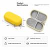 Shockproof Hard Shell Double Glasses Case Lightweight Portable Dual Eyewear Storage Box for Sports Cycling Running Use