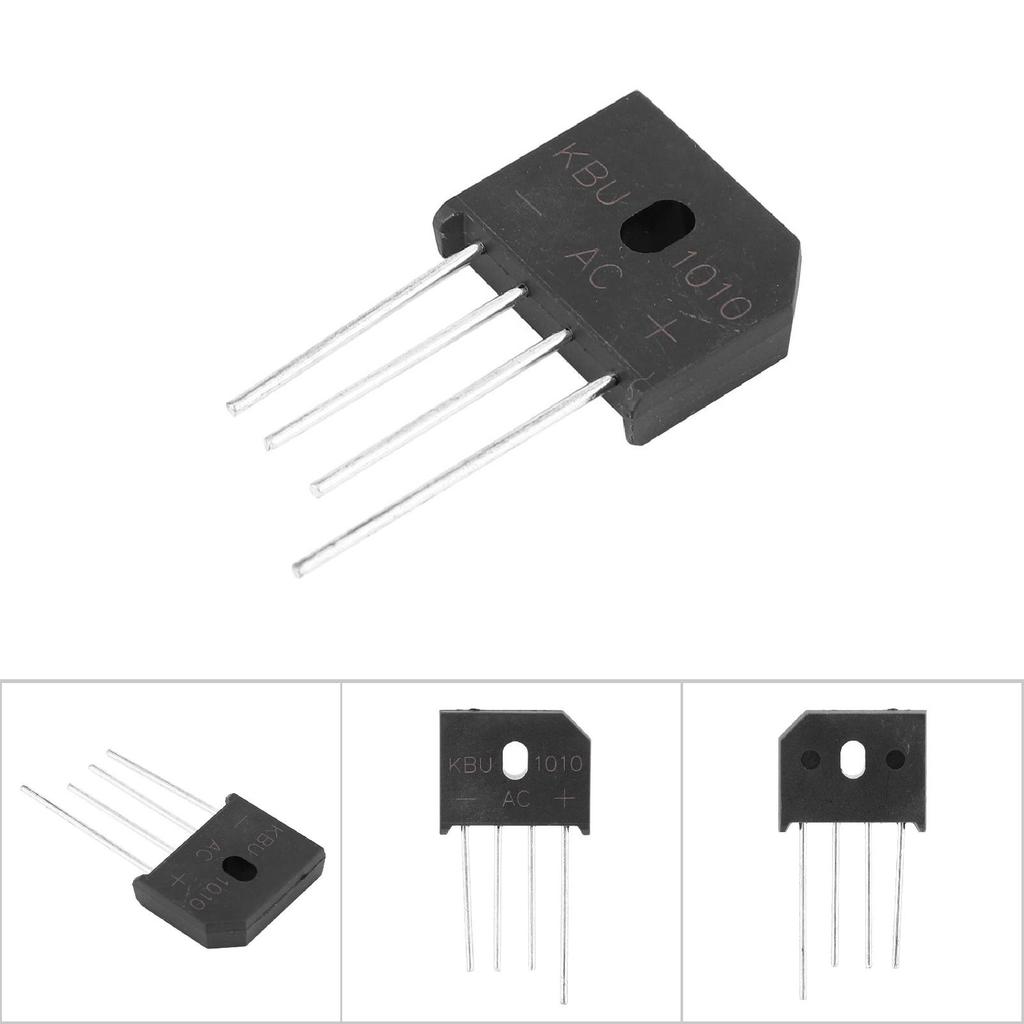 10A 1000V Diode Bridge KBU1010 Rectifier Bridge for Electronic Circuits Household Appliances