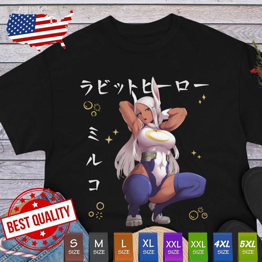 My Hero Academia Mirko Tee Waifu T Shirt Anime Unisexga Japan Cosplay Ecchi Girl S