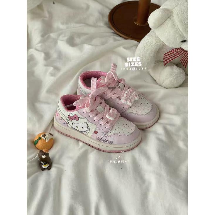 

Autumn cute cartoon casual sneakers for girls, non-slip soft-soled student sports shoes for older children 26 розовый