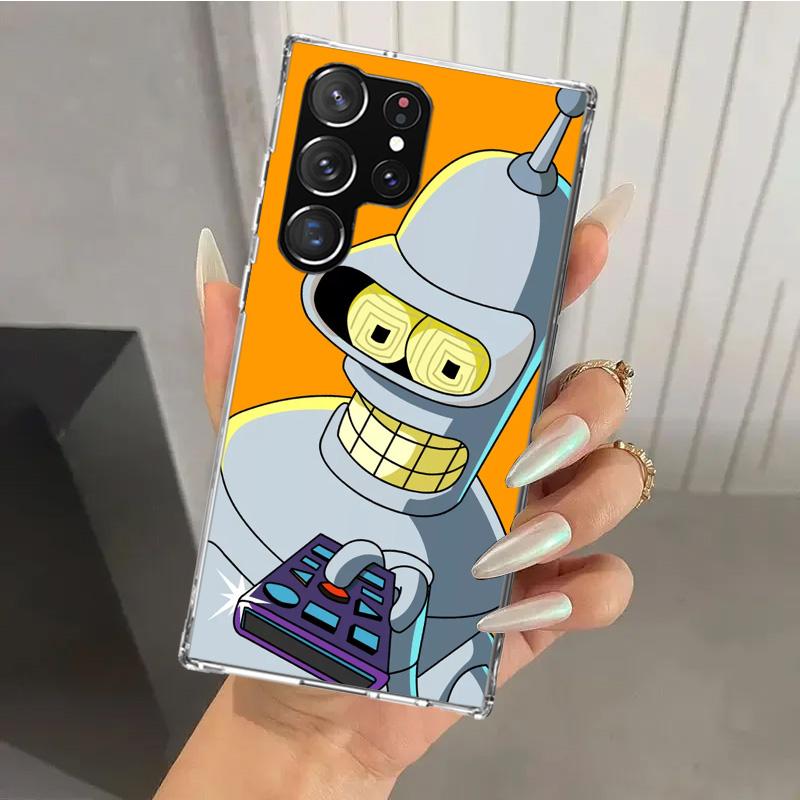 Cartoon F-Futuramas Phone Case for Samsung Galaxy S25 S24 S23 Ultra S22 S21 Plus S20 FE S10 + S10E S25U Soft Print Shell S24 S23