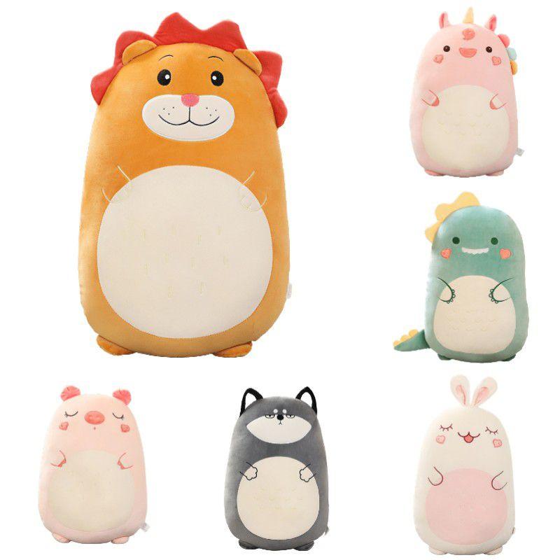 Soft And Adorable Animal Plush Toy Pillow For Children's Gift Dinosaur/lion 17.1in-31.5in