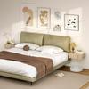 Set of 2 Wall-Mounted Nightstands, Sliding Drawer, 40x30x15 cm, Oak