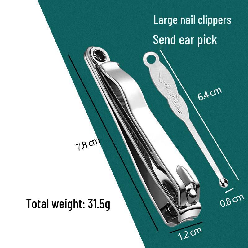 Nail Clippers Set: Small & Large with File - Manicure Tools