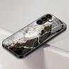 Marble textured pattern tempered glass phone case suitable for Samsung Galaxy S26 S25 S24 S22 S21 S20 FE/Ultra/Plus anti scratch