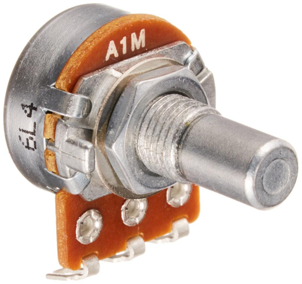 Alpha Denshi 16mm pot variable resistance effector parts A curve 1M ohm 3 pieces [Alpha] TAE-VRP16-A1M-3p