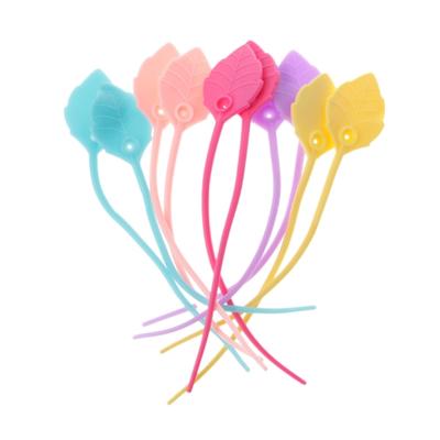 10pcs Leaf Shape Silicone Tie Cable Multipurpose Organization Wire Supplies for Chocolate Biscuits Dried Fruit Bag Seal