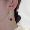 Temperament Zircon Pearl Butterfly Drop Earrings For Women Shiny Crystal Bow Long Tassel Earrings Girls Daily Party Jewelry Gift