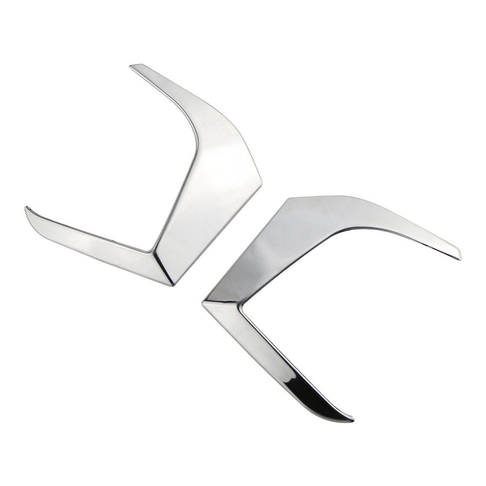 For Peugeot 2008 208 2020 2021 2022 2023 2024 Stainless Steel Car Front Fog Light Lamp Frame Covers Trim Accessories