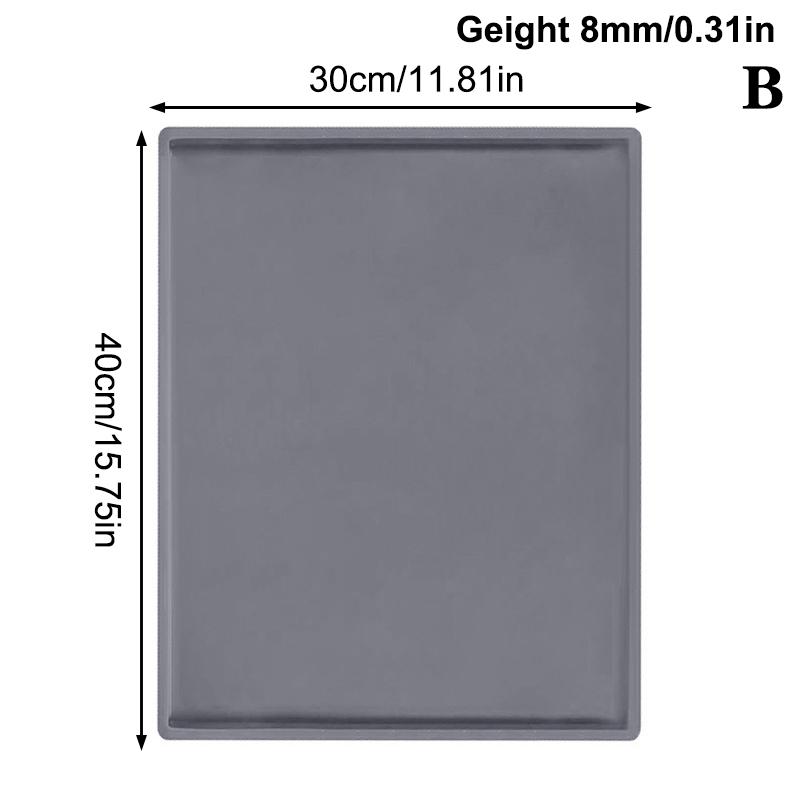 1 st Multifunktionell Silikon Tårtrulle Matta Non-Stick Bakplåt Bricka Form Målad Pad Konditori Schweizisk Rulle Bakform Verktyg