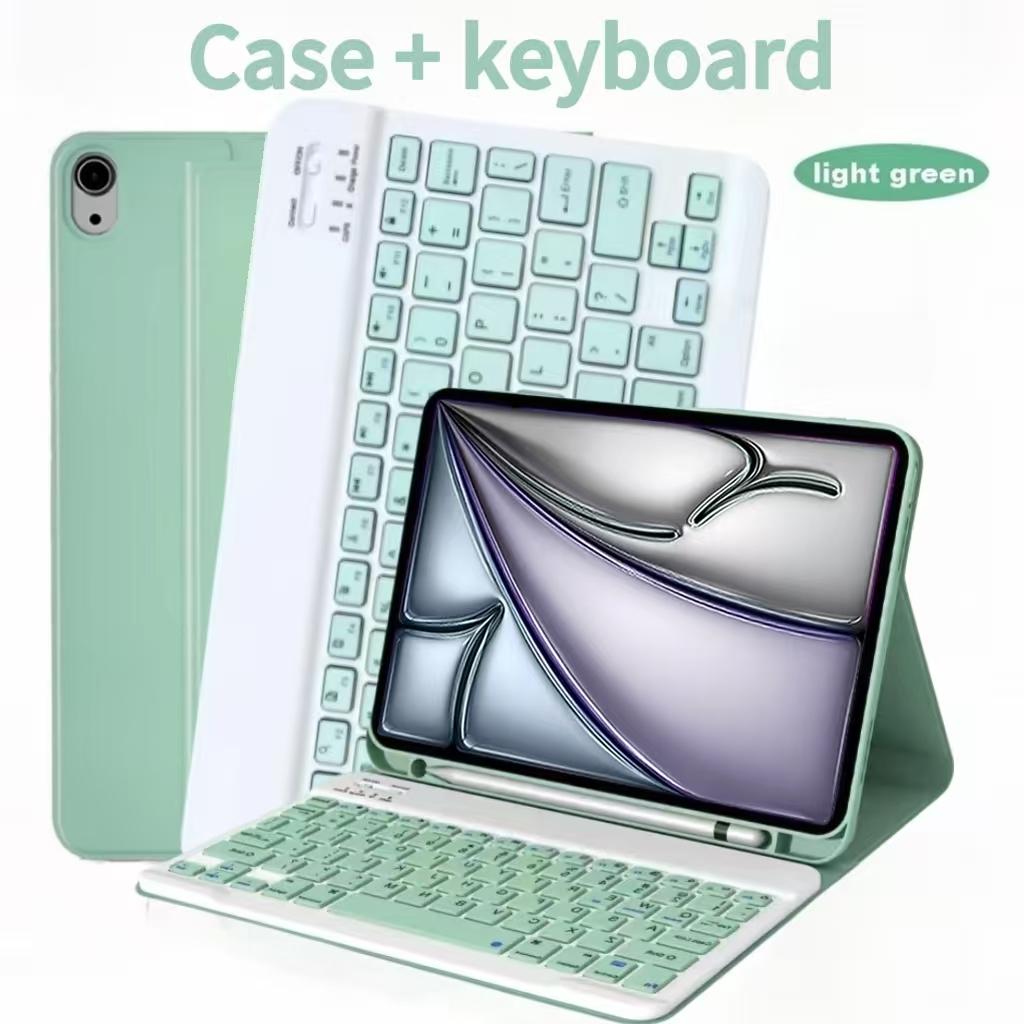 Case For iPad Air 11-inch (M4),For iPad Air 11-inch (A3459 A3460 A3463) Detachable Keyboard Case with Pen Holder