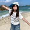 Summer Seaside Sweet and Spicy Shoulder Polka Dot Short-sleeved T-shirt Ins Women's American Retro Slim and Thin Versatile Top Trend
