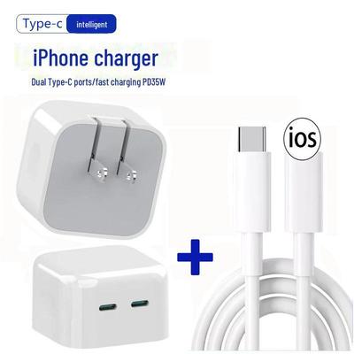 35W Dual Type-C PD Fast Charger for iPhone 13 and Tablet Devices