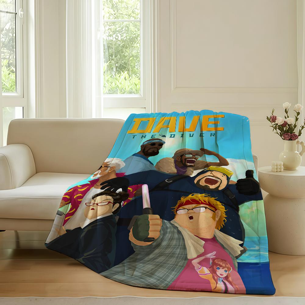 

Dishing game D-DAVE T-tHE D-dIVER Blanket For Sofa Office Bed Plane Travel Sleep Read Relax Camping Soft And Warm 30x40in