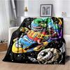 Rat Fink Retro Monster Graphic Print Flannel Blanket Cozy Warm Throw Sofa Bedroom Present Indoor Home Party Lounge Decor