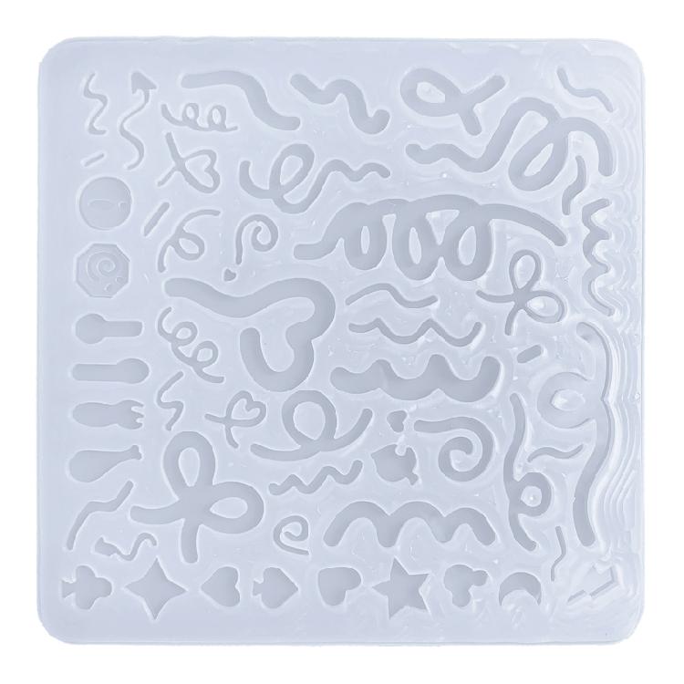 Quicksand Resin Art Mold Crystal Silicone Mold Epoxy Resin Keychain Pendant Mold