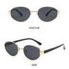 Retro Driving Shades Outdoor Sports Punk Style Eyewear Oval Frame Sunglasses  for Women & Men