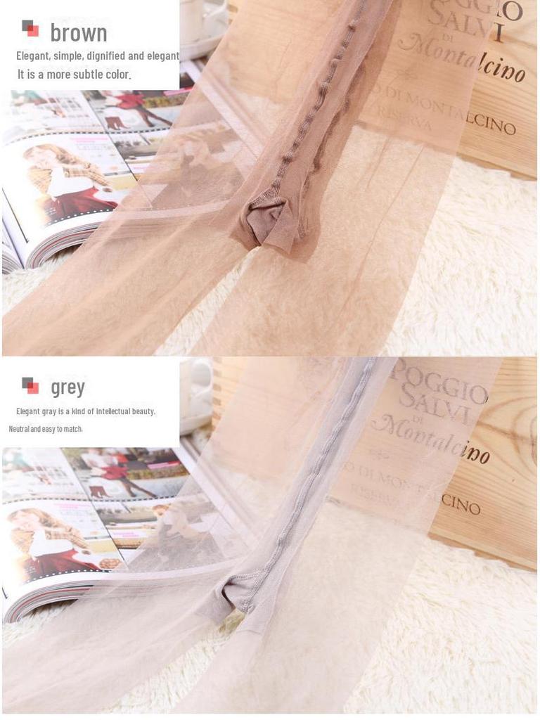 Fenna Damen 2D Unsichtbare Seidenstrumpfhose - Frühling & Sommer Dünne Stepping-Socken