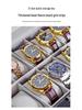 12-Slot Watch Box with Glass Lid for Dustproof Storage and Display of Mechanical Wristwatches