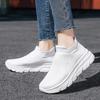 Green Cheap Knitted Man Sneakers Couple Size 35-46 Lightweight Men's Casual Sneakers Slip-on Comfortable Running Shoes For Men