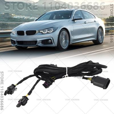 Para BMW Série 3/4 2013-2018 F30 F31 F32 F33 F34 F80 F82 F83 Chicote Fiação Sensor de Estacionamento Parachoque Dianteiro Cabo PDC Plástico Metal