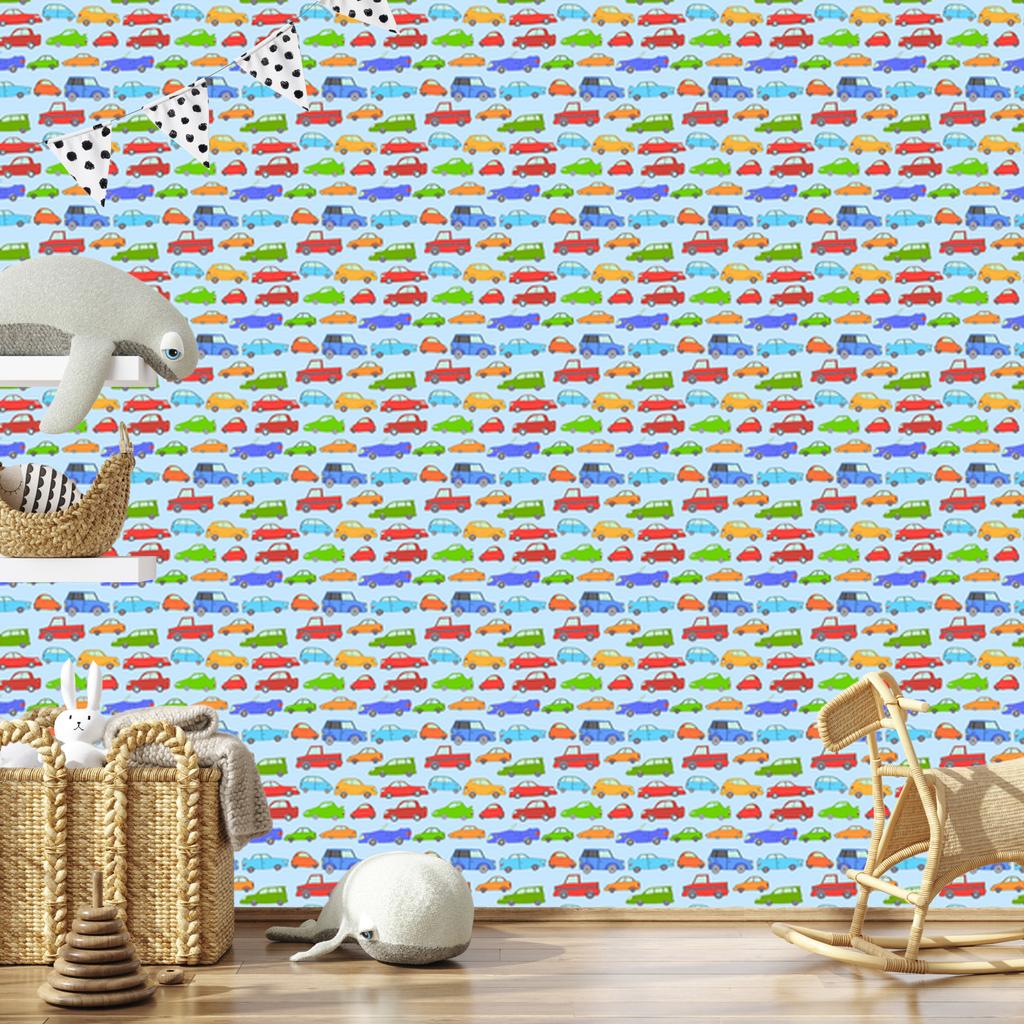 Colorful cars wallpaper for living room and bedroom 50x1000