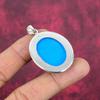 Sleeping Beauty Turquoise Pendant, 925 Solid Sterling Silver Gemstone Jewelry, Handmade Pendant, For Thanksgiving