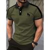 The New Men's Short-sleeved POLO Shirt for Summer 2025 Is Casual Fashionable Soft and Breathable with 3D Pattern Printing