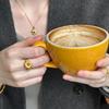 Xiaohongshu Hot Item: Unisex Ancient Style Ping'an Buckle Ring with Golden Sunflower Design