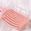 Soft Pins Massage Comb Wet Dry Hair Combs Flexible Curly Hairbrush