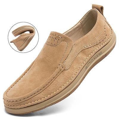 Scarpe casual da uomo in vera pelle Business Luxury Brand Mocassini da uomo italiani Mocassino Traspirante Slip on Boat Scarpe da guida morbide