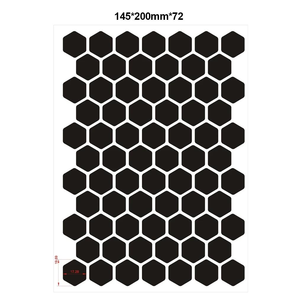 Motorcycle Helmets Invisible Black Reflective Stickers Simple And Effective Reflective Tape Circle Oval Arrow For Helmets Bikes