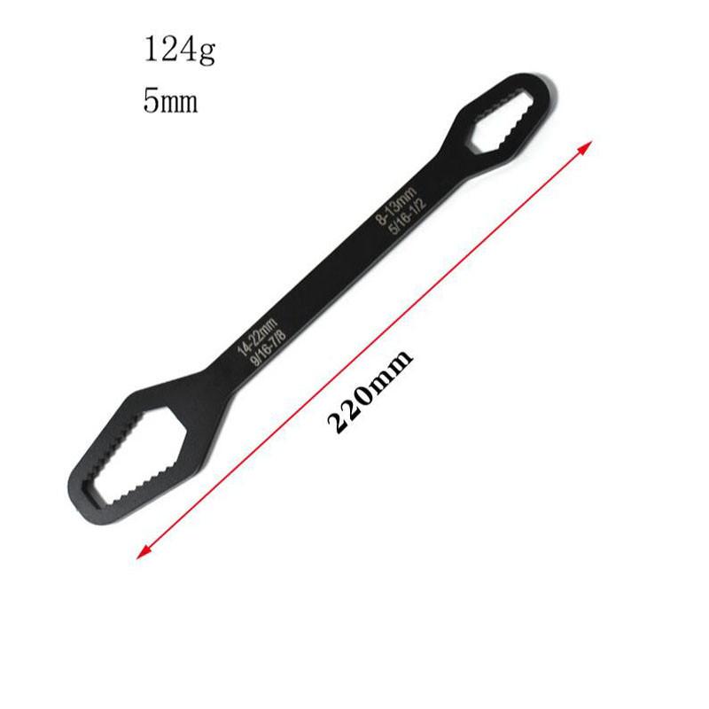 8-22mm Universal Torx Wrench Self-tightening Adjustable Glasses Wrench Board Double-head Torx Spanner Hand Tools Bike Multitool
