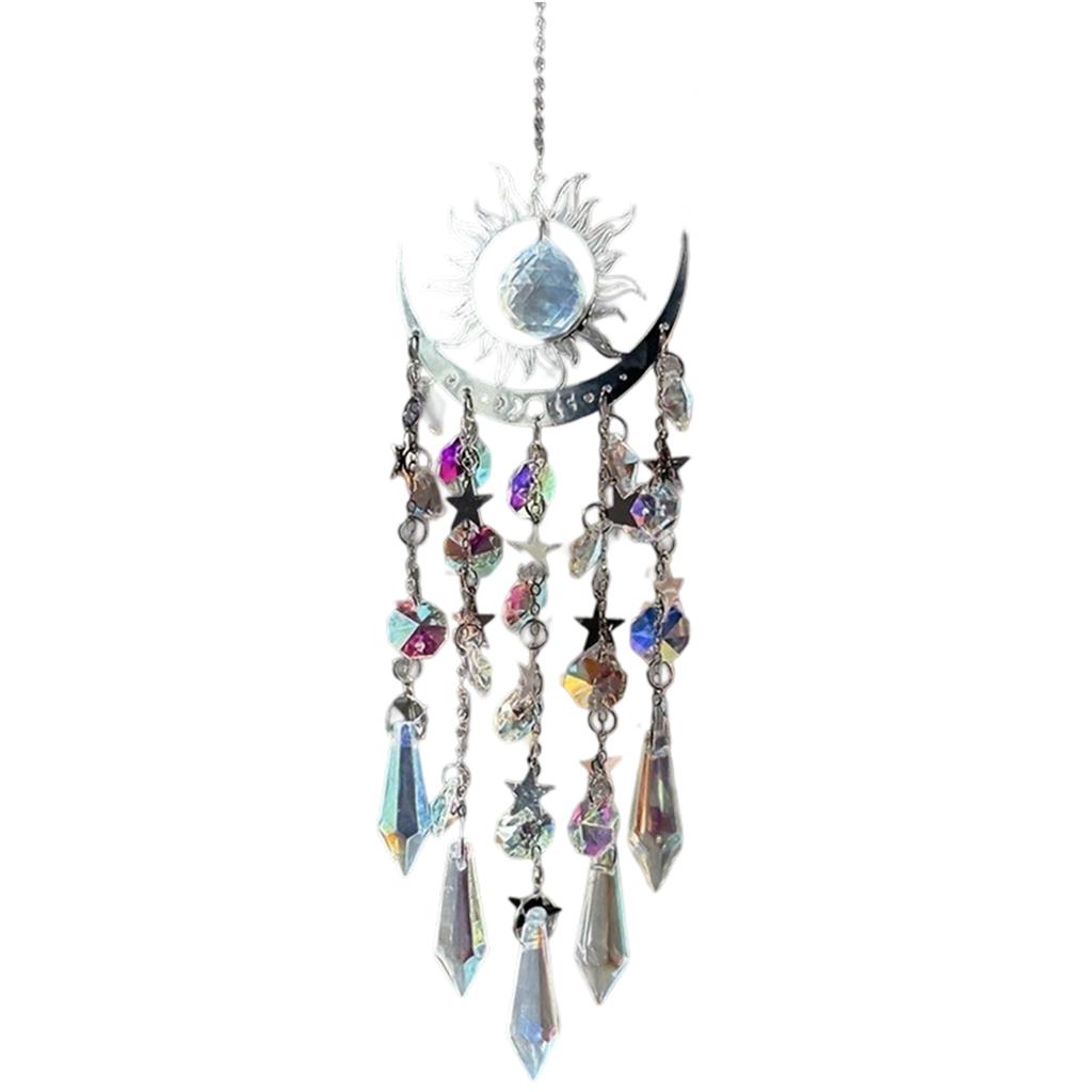 Sun Catching Crystal Hanging Sun Catching Star Sun Catching Indoor Window Crystal Hanging for Bedroom Home Garden