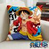 One Piece Pillow Cover Anime Fan Favorite Character Print Decorative Pillowcase for Bedroom Living Room and Anime Enthusiasts
