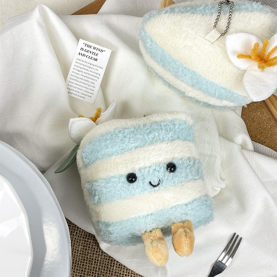 Creative Food Plush Pendant: Cake, Baguette, Croissant Doll - Fun Graduation Gift