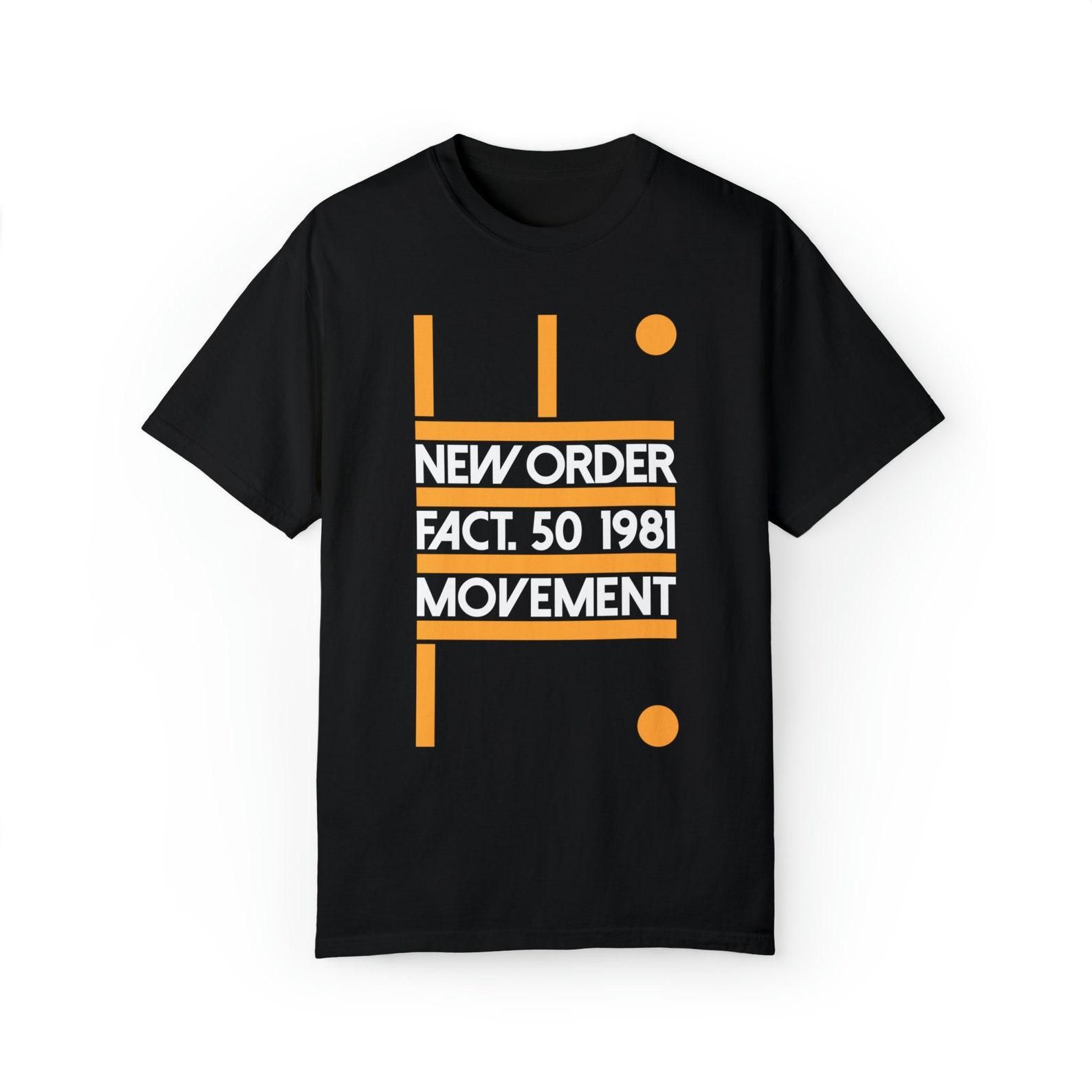 Factory Records T shirt/Factory Records/Movement T shirt/Music T shirt/Music Gift/Joy Division/New Order/Hacienda nightclub/New Order T shirt L