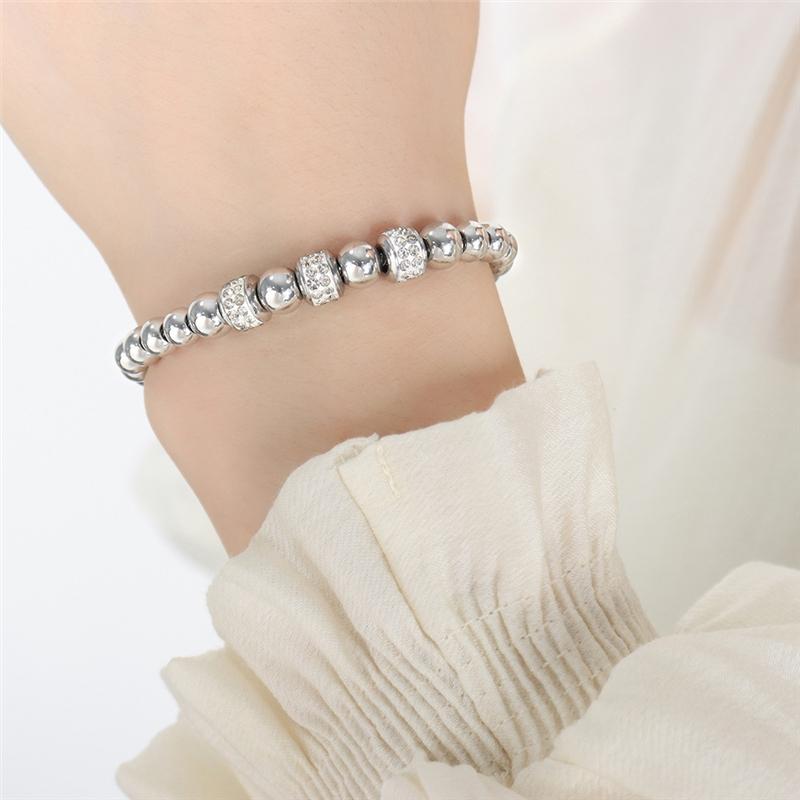 Adjustable Summer Beaded 18K Gold Plated Titanium Stainless Steel Waterproof Tarnish Free Jewelry Bracelets for Women Para Mujer