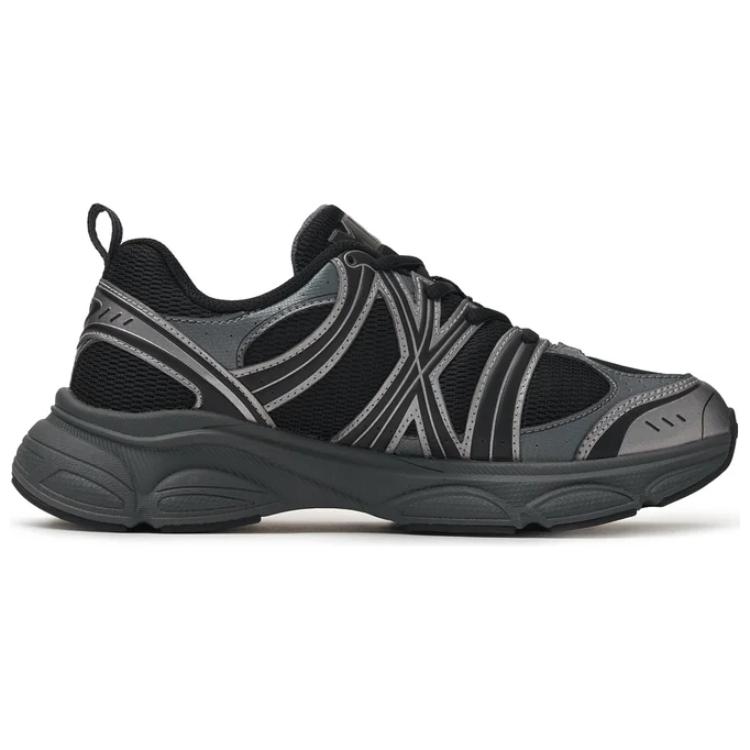 New MLB Chunky Runner Ace Runner Anti Slip Wear Resistant Low Top Running Shoes Unisex Black 3ARNACE4N-50BKS