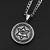 Jewish Israel Star of David GUARDIANSHIP Necklace Women Men Stainless Steel Eye of Providence Judaica Hexagram Chain Jewelry