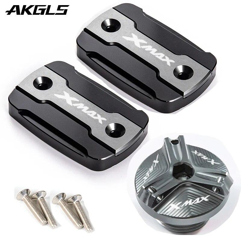 Für YAMAHA XMAX 300 250 XMAX300 2017- 2022 Motorrad Vorne Brems Flüssigkeit Kappe Schutz und Füllstoff Kappe Zubehör