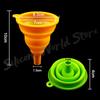 Silicone World Foldable Silicone Funnel Telescopic Mini Pouring Oil Funnel Kitchen Tools Portable Car Engine Oil Change Funnel