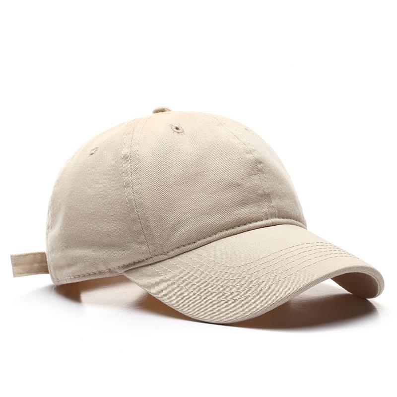 12 Color Korean Style Japanese Style Washed Curved Brim Cotton Peaked Cap For Men Solid Color Women's Sun Protection Sunshade Baseball Cap